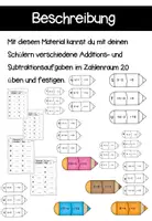 Vorschau - Stationenlernen - Gemischte Plus- und Minusaufgaben - Puzzeln - Seite 1
