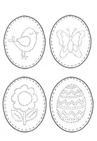 Vista previa - Manualidades / Dibujos para colorear - Arte con la aguja | Primavera | Pascua | Easter | Spring - página 2
