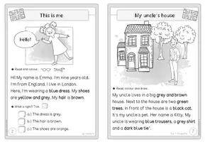 Vista previa - Hojas de trabajo - My family - booklet: Folleto | Brochure | inglés | ESL | English - página 3