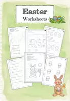 Vista previa - Hojas de trabajo - Easter - Worksheets - English (2 levels of difficulty) - Portada