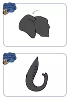 Vista previa - Presentaciones - Zoo Animals - BODY PARTS flashcards and wordcards - página 2