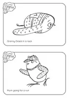 Vista previa - Hojas de trabajo - Brown Owl - A5 COLOURING RHYMING SENTENCES - página 3