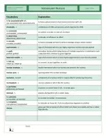 Vista previa - Hojas de trabajo - CLIL - Vocabulary - Nucleus - página 1