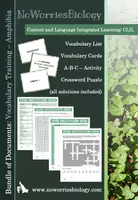 Vista previa - Hojas de trabajo - CLIL - Vocabulary Training- Amphibia - Portada