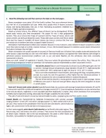 Vista previa - Hojas de trabajo - Ecology - Structure of a Desert Ecosystem - página 1