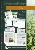 Vista previa - Hojas de trabajo - Ecology - Water as an Environmental Factor in Lake Ecosystems - Portada