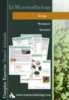 Vista previa - Hojas de trabajo - Ecology - Complex Exercise - Desert Animals - Portada