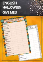 Vista previa - Hojas de trabajo - Halloween Activity - Give Me 3 - Portada