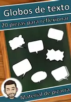 Vista previa - Elementos para la creación de materiales - Burbujas de texto para la reflexión (diseño de imágenes prediseñadas) - Portada