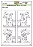 Vista previa - Unidades / Secuencias / Situaciones de Aprendizaje - Tablas de multiplicar Molinos de viento tablas de multiplicar pequeñas - página 2