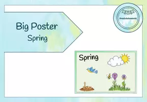Vista previa - Decoración del aula - Spring - Flashcards and Poster - página 1