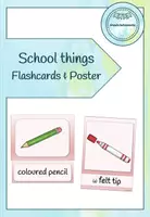 Vista previa - Decoración del aula - School things - Flashcards and Poster - Portada