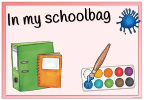 Vista previa - Decoración del aula - School things - Flashcards and Poster - página 2