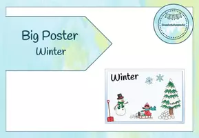 Vista previa - Decoración del aula - Winter - Flashcards and Poster - página 1