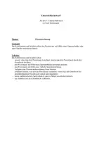 Vorschau - Stundenentwürfe - Unterrichtsentwurf: Prozentrechnen - Deckblatt
