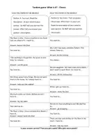 Vista previa - Hojas de trabajo - Tandem Game. Subject 'Chores' (Vocabulary) - página 2