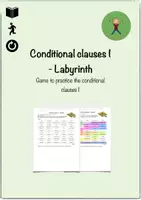Vista previa - Hojas de trabajo - Conditional clauses I - labyrinth - practicing sentences - Portada