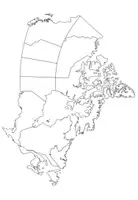 Vista previa - Elementos para la creación de materiales - Canada map - shape - clipart for worksheets - página 2