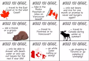 Vista previa - Unidades / Secuencias / Situaciones de Aprendizaje - Would you rather - Canada Edition - Speaking Activity - página 3