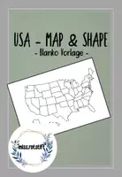 Vista previa - Elementos para la creación de materiales - USA map - shape - clipart for worksheets - Portada