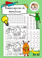 Vista previa - Manualidades / Dibujos para colorear - Hojas de trabajo de búsqueda monstruosa - Portada