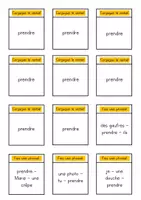 Vista previa - Juegos / Gamificación - Karten Verbspiel prendre (Französisch) - página 2