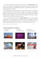 Vista previa - Hojas de trabajo - Fiestas de Palmares: Comprensión Lectora - página 2