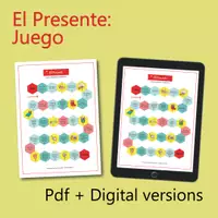 Vista previa - Juegos / Gamificación - El Presente: Spiel; regelmäßige + unregelmäßige Verben (ES) - página 2