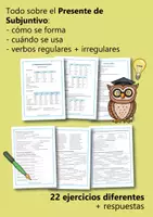 Vista previa - Hojas de trabajo - El Presente de Subjuntivo: 22 Übungen (Spanisch) - página 3