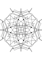 Vista previa - Manualidades / Dibujos para colorear - Mandala - principantes 1 - página 1