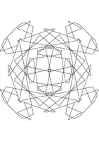 Vista previa - Manualidades / Dibujos para colorear - Mandala - principante - página 1