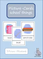 Vista previa - Presentaciones - Picture- and Wordcards school things - Portada