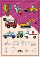 Vista previa - Elementos para la creación de materiales - Cliparts Fahrzeuge (kommerzielle Nutzung erlaubt) - página 1