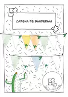 Vista previa - Manualidades / Dibujos para colorear - Cadena de banderines - Portada