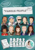 Vista previa - Unidades / Secuencias / Situaciones de Aprendizaje - Cliparts Gráficos "Famous people" / "Gente famosa" Parte 3 - Portada