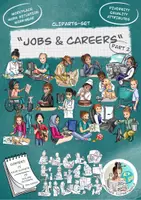 Vista previa - Hojas de trabajo - Cliparts Gráficos "Professions and jobs" / "Profesiones y trabajos" Parte 2 - Portada