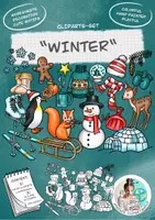 Vista previa - Hojas de trabajo - Cliparts Gráficos XXL-Bundle "Seasons" / "Estaciones" - página 3