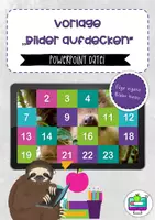 Vista previa - Juegos / Gamificación - PowerPoint Vorlage "Bilder aufdecken" - Portada
