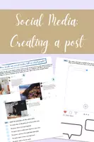 Vista previa - Hojas de trabajo - Social Media: Creating a post - Reading & Writing - Portada