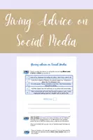Vista previa - Hojas de trabajo - Giving Advice on Social Media - Writing - Portada