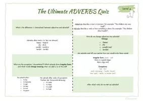 Vista previa - Hojas de trabajo - TANDEM exercises: Adjective or Adverb? (2 versions: partner and individual practice) - página 3