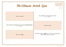 Vista previa - Juegos / Gamificación - TANDEM exercises: A, An or The? (2 versions: partner and individual practice) - página 3