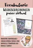 Vista previa - Hojas de trabajo - Wortschatz caminos -Mit Google Earth Tour und beschreibbarer pdf - Portada