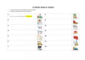 Vista previa - Unidades / Secuencias / Situaciones de Aprendizaje - induktive Wortschatzeinführung "rutina diaria" mit interaktiver PP! - página 2
