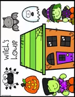 Vista previa - Hojas de trabajo - HOLIDAYS FUN Halloween Vocab Haunted House Game FS - página 1