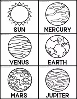 Vista previa - Hojas de trabajo - I CAN LEARN ALL ABOUT Planets FS - página 3