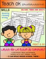 Vista previa - Hojas de trabajo - I CAN SPEAK What do we have in common FS - Portada