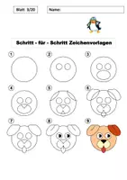 Vorschau - Spiele - 30 beschreibbare PDF-Zeichenvorlagen Schritt für Schritt - Seite 3