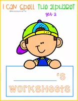 Vista previa - Hojas de trabajo - I CAN SPELL WORKSHEETS The Alphabet SET 2 FIND COLOR FS - página 2