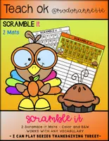 Vista previa - Unidades / Secuencias / Situaciones de Aprendizaje - I CAN PLAY SERIES SCRAMBLE TIME ThanksGiving Turkey FS - Portada